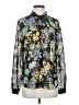 Sachin + Babi 100% Polyester Floral Black Long Sleeve Blouse Size 4 - photo 1