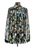 Sachin + Babi 100% Polyester Floral Black Long Sleeve Blouse Size 4 - photo 2
