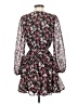 VICI 100% Polyester Floral Burgundy Cocktail Dress Size XS - photo 2