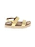 Unbranded 100% Leather Yellow Sandals Size 4 - photo 1
