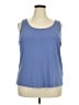 Eileen Fisher 100% Silk Blue Sleeveless Top Size 3X - photo 1