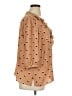 Liz Claiborne Polka Dots Tan 3/4 Sleeve Blouse Size XL - photo 4