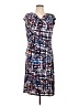 Robert Rodriguez 100% Polyester Print Blue Casual Dress Size L - photo 1