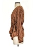 Greylin 100% Polyester Brown Long Sleeve Blouse Size S - photo 5