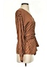Greylin 100% Polyester Brown Long Sleeve Blouse Size S - photo 4