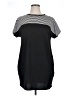 Unbranded Stripes Solid Black Casual Dress Size XL - photo 1