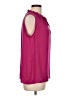 Merona 100% Polyester Purple Sleeveless Blouse Size L - photo 4