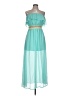 L8ter Teal Cocktail Dress Size L - photo 1