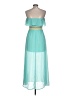 L8ter Teal Cocktail Dress Size L - photo 2