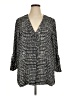 H&M 100% Polyester Black 3/4 Sleeve Blouse Size 16 - photo 1