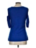 Bold Elements Blue 3/4 Sleeve Top Size L - photo 2