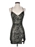 Windsor Metallic Gray Cocktail Dress Size S - photo 1