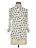 Freebird 100% Polyester Animal Print Ivory 3/4 Sleeve Blouse Size S - photo 1