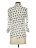 Freebird 100% Polyester Animal Print Ivory 3/4 Sleeve Blouse Size S - photo 2