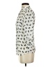 Freebird 100% Polyester Animal Print Ivory 3/4 Sleeve Blouse Size S - photo 5