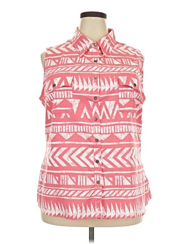 Lularoe Sleeveless Button-Down Shirt (view 1)