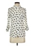 Freebird 100% Polyester Animal Print Ivory 3/4 Sleeve Blouse Size S - photo 1