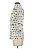 Freebird 100% Polyester Animal Print Ivory 3/4 Sleeve Blouse Size S - photo 5
