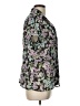 Sag Harbor 100% Polyester Floral Black Short Sleeve Blouse Size L - photo 4