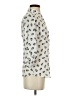 Freebird 100% Polyester Animal Print Ivory 3/4 Sleeve Blouse Size S - photo 4