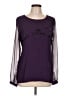 Gap 100% Rayon Purple Long Sleeve Blouse Size L - photo 1