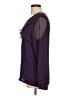 Gap 100% Rayon Purple Long Sleeve Blouse Size L - photo 5