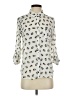 Freebird 100% Polyester Animal Print Ivory 3/4 Sleeve Blouse Size S - photo 1