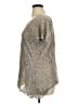 Brittany Black Silver Short Sleeve Blouse Size XL (estimated) - photo 5