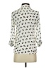 Freebird 100% Polyester Animal Print Ivory 3/4 Sleeve Blouse Size S - photo 2