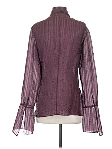 FRAME Long Sleeve Silk Top (view 2)