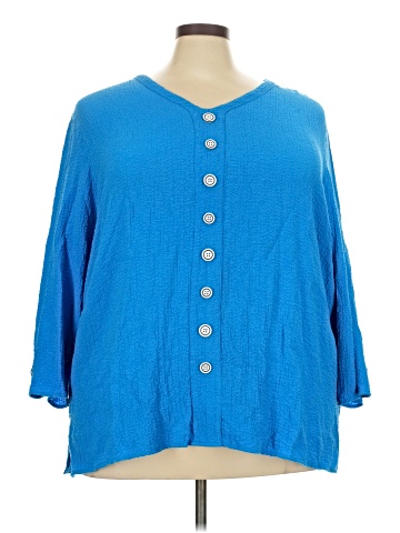 MULTIPLES 3/4 Sleeve Blouse (view 1)