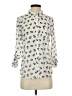 Freebird 100% Polyester Animal Print Ivory 3/4 Sleeve Blouse Size S - photo 1