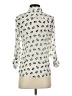 Freebird 100% Polyester Animal Print Ivory 3/4 Sleeve Blouse Size S - photo 2