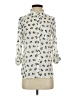 Freebird 100% Polyester Animal Print Ivory 3/4 Sleeve Blouse Size S - photo 1