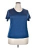 Real Essentials Blue Short Sleeve Top Size 2X - photo 1