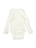 Gerber Solid Ivory Long Sleeve Onesie Size Newborn - photo 1