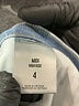 Express Animal Print Blue Denim Shorts Size 4 - photo 4