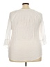 New Directions Ivory 3/4 Sleeve Blouse Size 3X - photo 2