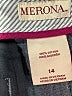Merona 100% Cotton Chevron-herringbone Blue Shorts Size 14 - photo 3