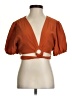 Altar'd State Orange Short Sleeve Blouse Size S - photo 1