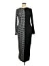 Win Win Graphic Black Casual Dress Size XL - photo 1