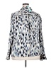Nic + Zoe Animal Print Blue Long Sleeve Blouse Size 2X - photo 2