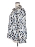 Nic + Zoe Animal Print Blue Long Sleeve Blouse Size 2X - photo 5
