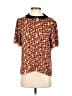 Zara Orange Short Sleeve Blouse Size S - photo 1