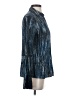 Apt. 9 Metallic Blue Long Sleeve Blouse Size S - photo 4
