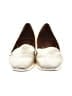 H By Halston 100% Leather Metallic Silver Flats Size 7 1/2 - photo 2