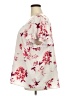 Lane Bryant 100% Polyester Floral Pink Ivory Short Sleeve Blouse Size 22 - photo 5