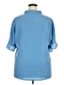 Unbranded 100% Polyester Blue 3/4 Sleeve Blouse Size 4X - photo 2