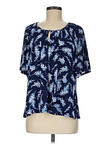 AK Anne Klein Short Sleeve Blouse (view 1)
