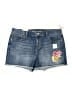Old Navy Floral Blue Denim Shorts Size 16 - photo 1